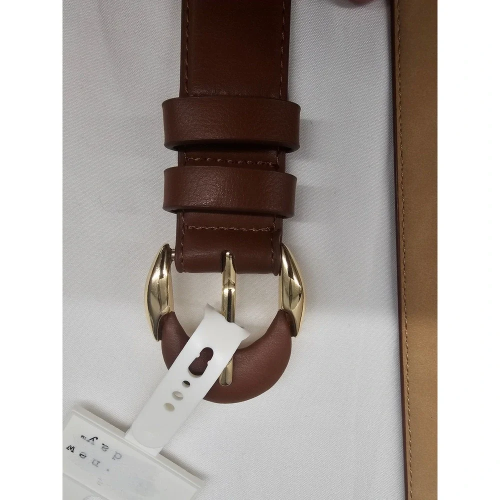 Target A New Day Brown Belt Gold Tone Buckle TWS25-0002 XS NEW‎